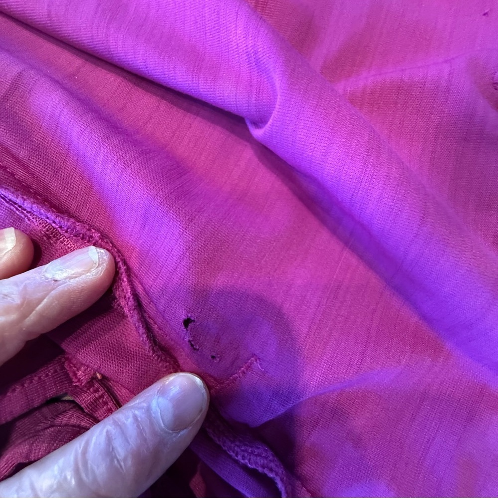 Athleta Fuchsia Zip-Up Hoodie lightweight flaw - Picture 15 of 16